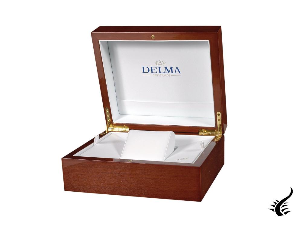 Delma Heritage Chronograph Automatic Watch, Blue, 43 mm, 41601.728.6.041