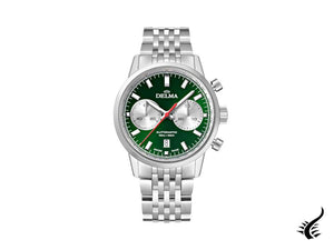 Delma Racing Continental Automatic Watch, Green, 42 mm, 41701.702.6.141