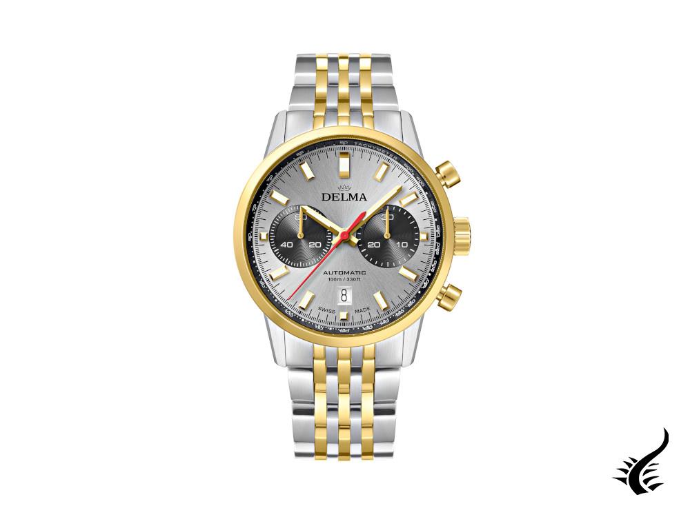 Montre automatique Delma Racing Continental, argent, 42 mm, 52701.702.6.061