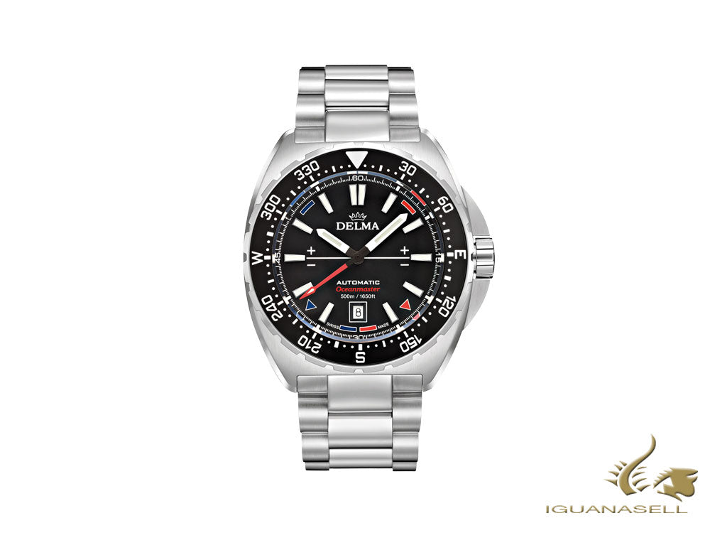 Delma Racing Oceanmaster Automatic Watch, Black, 44 mm, 41701.670.6.038