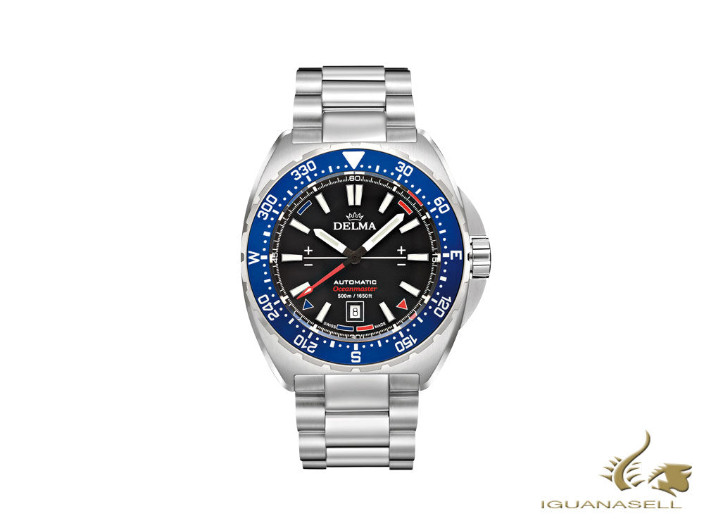 Delma Racing Oceanmaster Automatic Watch, Black, 44 mm, 41701.670.6.048