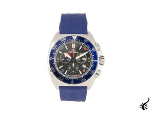 Montre à quartz Delma Racing Oceanmaster, chrono, noire, 44 mm, 41501.678.6.048