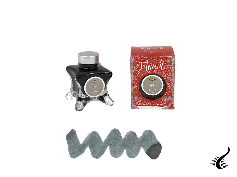 Diamine Ash Ink Vent Red Ink Bottle, 50ml, Grey, Glass