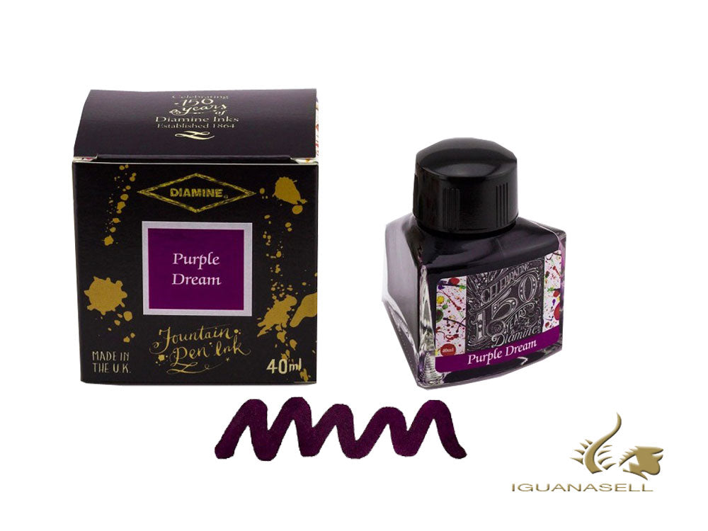 Diamine Ink Bottle, 40ml., Purple Dream, Crystal