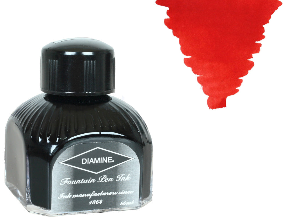 Bouteille d'encre Diamine, 80 ml, Matador, bouteille en cristal italienne