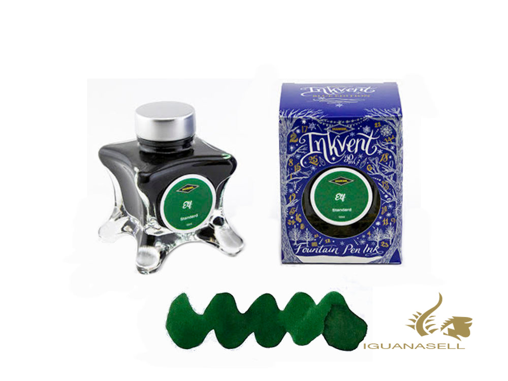 Bouteille d'encre Diamine Elf, Ink Vent Blue, 50 ml, vert