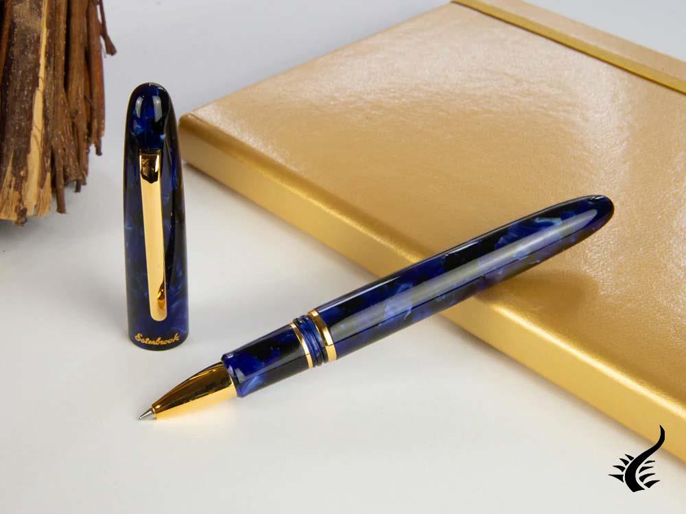 Esterbrook Estie Cobalt Rollerball pen, Resin, Blue, Gold plated, E157