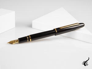 Stylo plume Esterbrook Estie Ebony, résine noire, plaqué or, E116