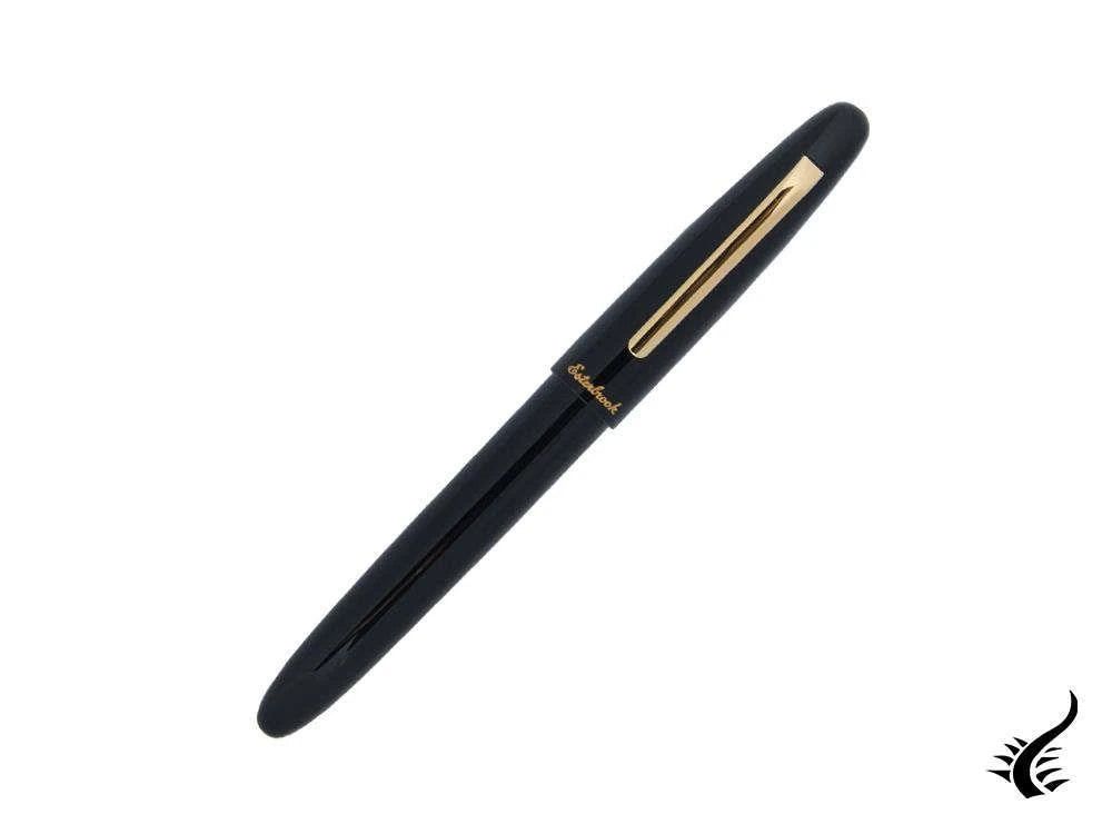 Esterbrook Estie Ebony Fountain Pen, Black Resin, Gold plated, E116