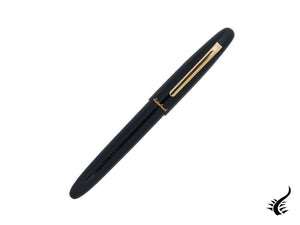 Stylo plume Esterbrook Estie Ebony, résine noire, plaqué or, E116