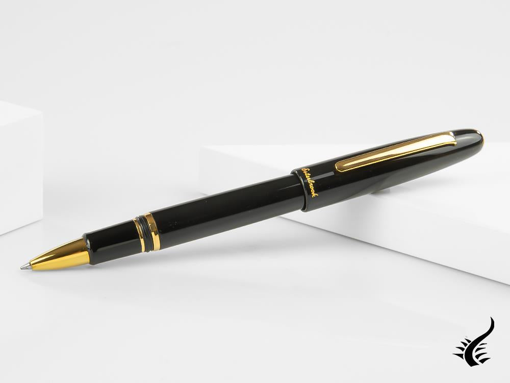 Esterbrook Estie Ebony Rollerball pen, Black Resin, Black, Gold plated, E117