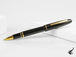 Stylo roller Esterbrook Estie Ebony, résine noire, noir, plaqué or, E117