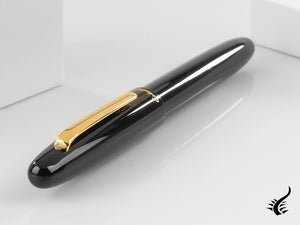 Stylo roller Esterbrook Estie Ebony, résine noire, noir, plaqué or, E117