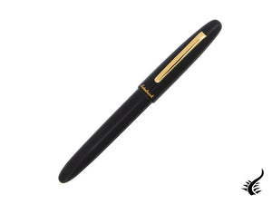 Stylo roller Esterbrook Estie Ebony, résine noire, noir, plaqué or, E117