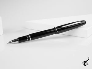 Esterbrook Estie Ebony Rollerball pen, Black Resin, Chrome Trim, E107