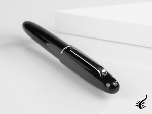 Esterbrook Estie Ebony Rollerball pen, Black Resin, Chrome Trim, E107