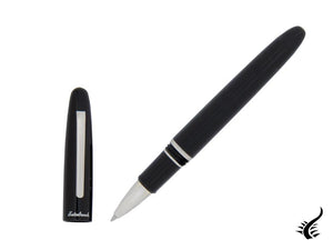 Esterbrook Estie Ebony Rollerball pen, Black Resin, Chrome Trim, E107