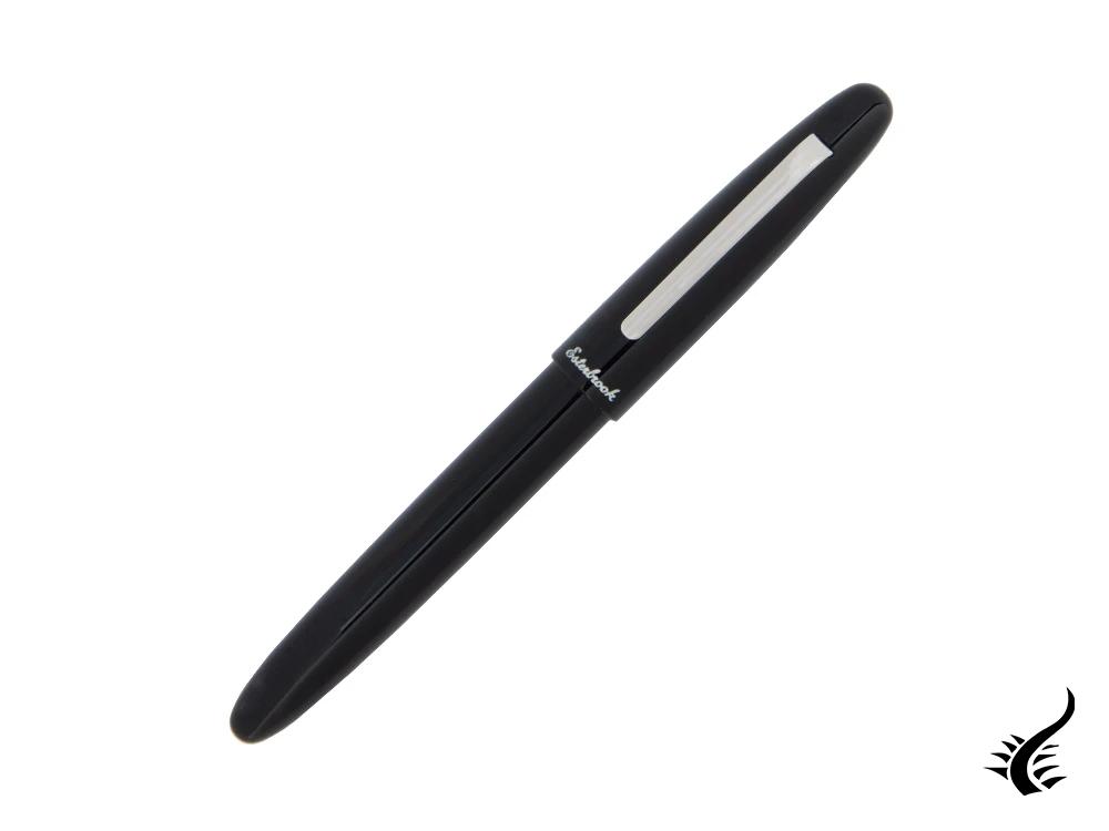 Esterbrook Estie Ebony Rollerball pen, Black Resin, Chrome Trim, E107