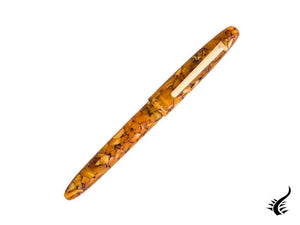 Stylo roller Esterbrook Estie Honeycomb, résine, ambre, plaqué or, E427