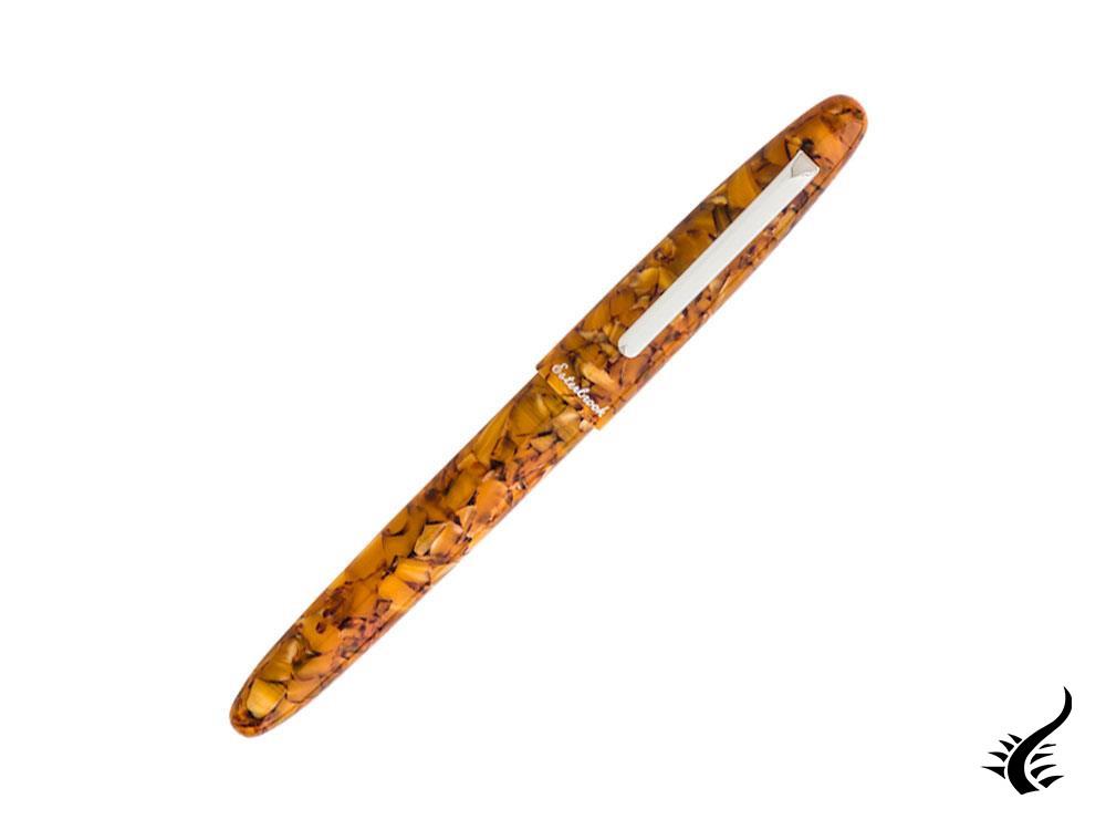 Esterbrook Estie Honeycomb Rollerball pen, Resin, Amber, Chrome Trim, E437