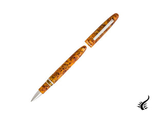 Stylo roller Esterbrook Estie Honeycomb, résine, ambre, garniture chromée, E437