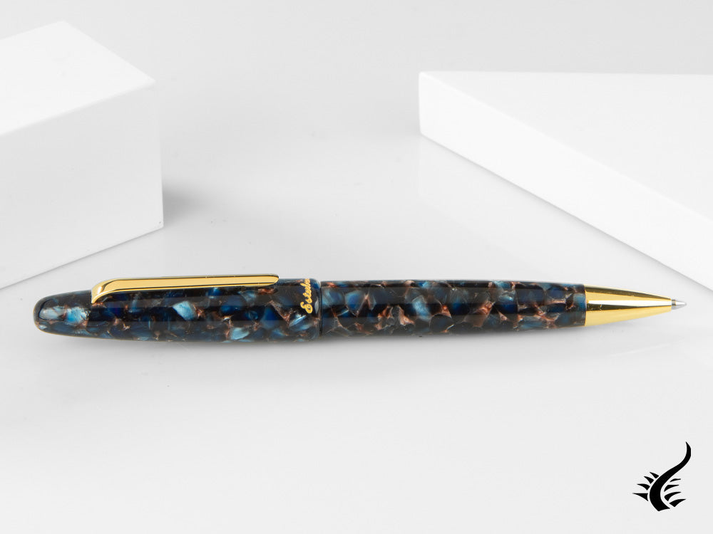 Esterbrook Estie Nouveau Bleu Ballpoint pen, Resin, Gold plated, ENB159