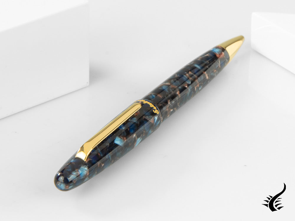 Esterbrook Estie Nouveau Bleu Ballpoint pen, Resin, Gold plated, ENB159