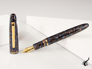 Esterbrook Estie Nouveau Bleu Fountain Pen, Resin, Gold plated, ENB156