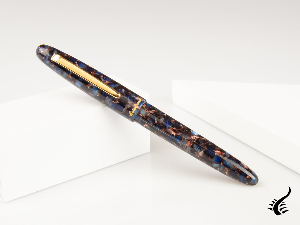 Esterbrook Estie Nouveau Bleu Fountain Pen, Resin, Gold plated, ENB156