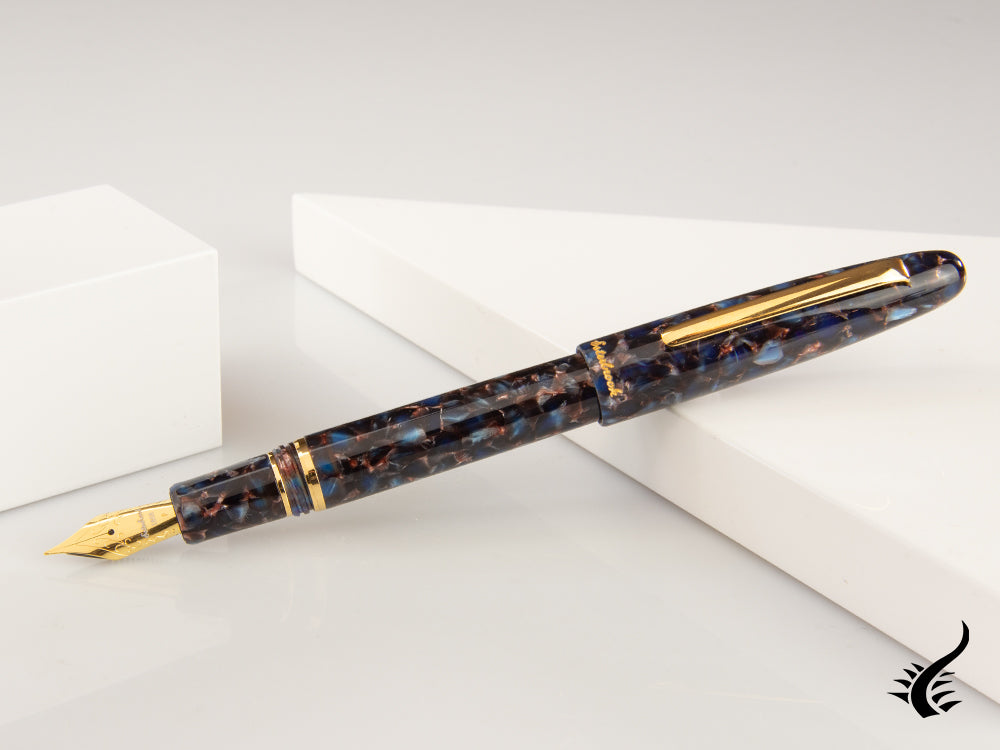 Esterbrook Estie Nouveau Bleu Fountain Pen, Resin, Gold plated, ENB156