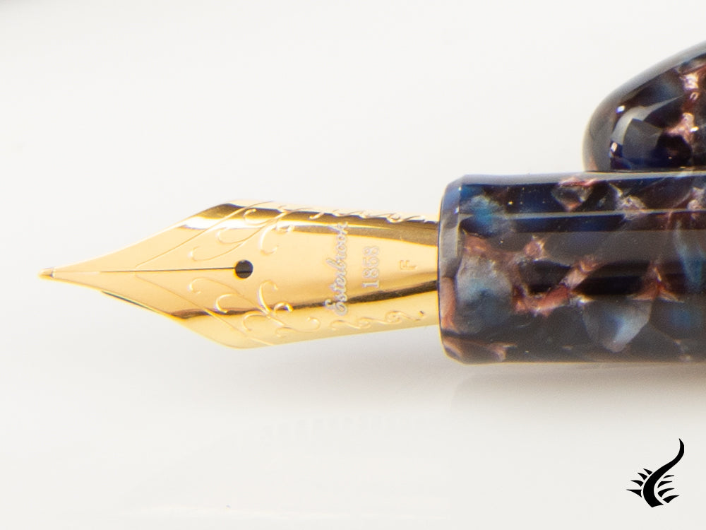 Esterbrook Estie Nouveau Bleu Fountain Pen, Resin, Gold plated, ENB156