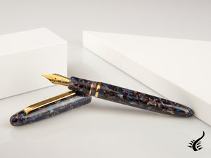 Esterbrook Estie Nouveau Bleu Fountain Pen, Resin, Gold plated, ENB156