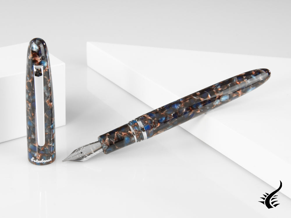 Esterbrook Estie Nouveau Bleu Fountain Pen, Resin, Palladium, ENB146