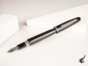 Stylo plume Esterbrook Estie Oversize Ebony, noir, garniture chromée, E166