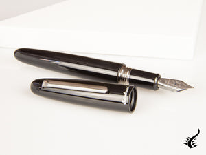 Stylo plume Esterbrook Estie Oversize Ebony, noir, garniture chromée, E166