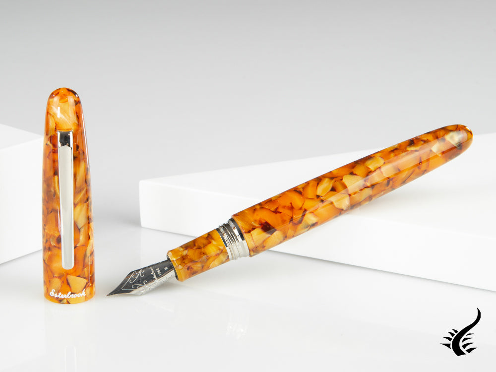 Esterbrook Estie Oversize Honeycomb Fountain Pen, Chrome Trim, E836