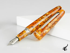 Esterbrook Estie Oversize Honeycomb Fountain Pen, Chrome Trim, E836