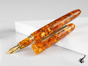 Esterbrook Estie Oversize Honeycomb Fountain Pen, Gold plated, E736