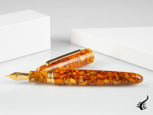 Esterbrook Estie Oversize Honeycomb Fountain Pen, Gold plated, E736