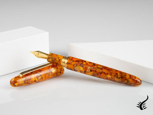 Esterbrook Estie Oversize Honeycomb Fountain Pen, Gold plated, E736