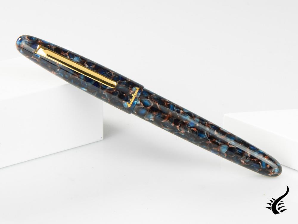 Esterbrook Estie Oversize Nouveau Bleu Fountain Pen, Gold plated, ENB166