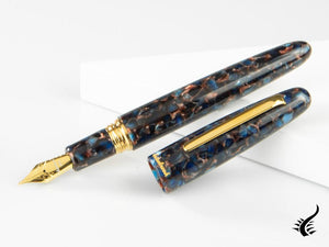 Esterbrook Estie Oversize Nouveau Bleu Fountain Pen, Gold plated, ENB166