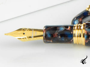 Esterbrook Estie Oversize Nouveau Bleu Fountain Pen, Gold plated, ENB166