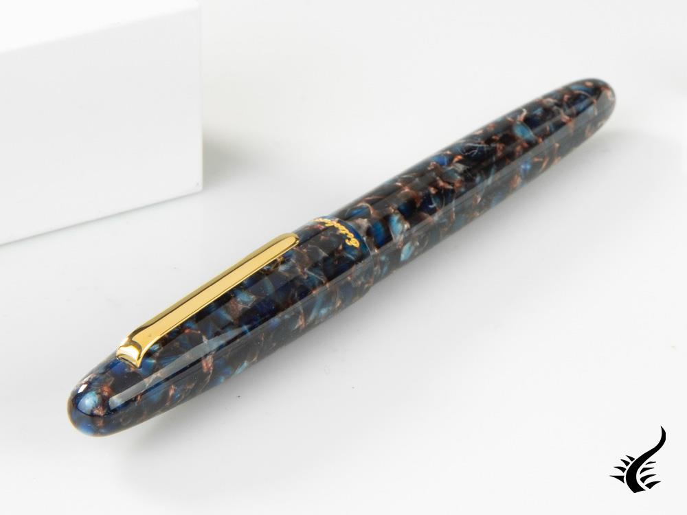 Esterbrook Estie Oversize Nouveau Bleu Fountain Pen, Gold plated, ENB166