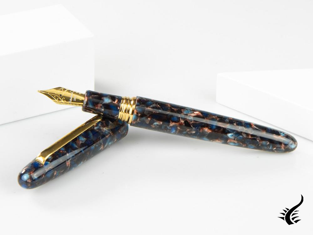 Esterbrook Estie Oversize Nouveau Bleu Fountain Pen, Gold plated, ENB166