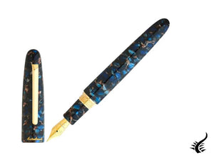 Esterbrook Estie Oversize Nouveau Bleu Fountain Pen, Gold plated, ENB166