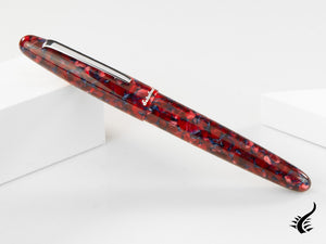 Esterbrook Estie Oversize Scarlet Fountain Pen, Palladium trim, ESC926