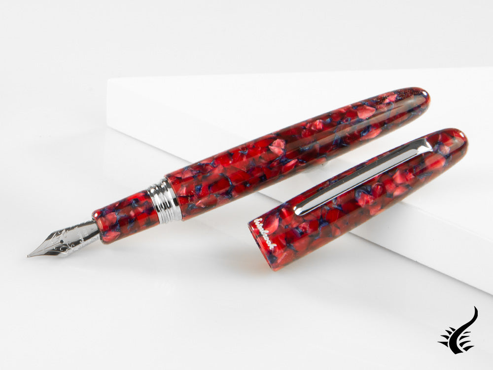 Esterbrook Estie Oversize Scarlet Fountain Pen, Palladium trim, ESC926