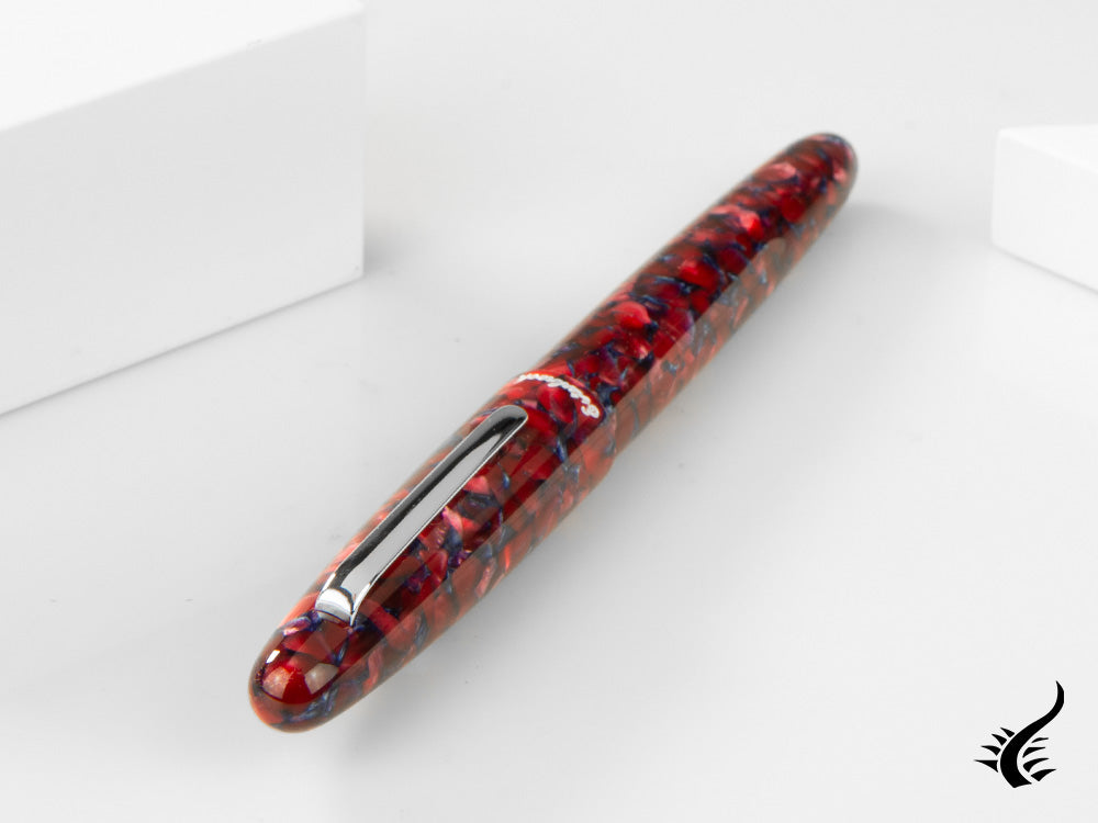 Esterbrook Estie Oversize Scarlet Fountain Pen, Palladium trim, ESC926