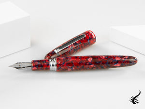 Esterbrook Estie Oversize Scarlet Fountain Pen, Palladium trim, ESC926